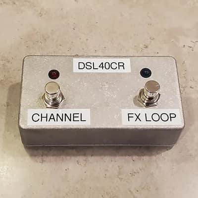 Custom 2-Button Red/Blue LED Footswitch for Marshall DSL40CR DSL100HR DSL20CR DSL20HR (No TRS Cable) - PEDL-90012 image 3