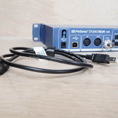 PreSonus Studio 1824 USB 2018 Silver w/ Power Supply, USB Cable image 5