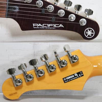 YAMAHA Pacifica PAC611HFM Electric Guitar Transparent Purple w/ Seymour - Clean! image 12