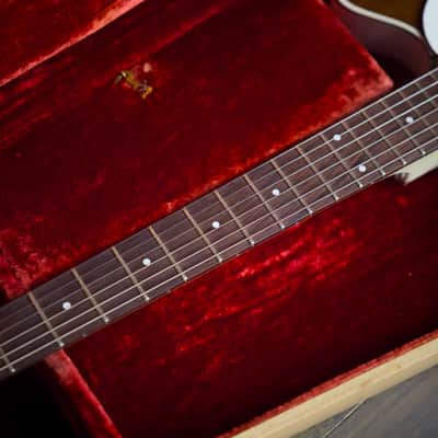 Rare Vintage 1960 Danelectro 6037 DC-3 Deluxe Triple Pickup Shorthorn Dark Walnut w/ OHSC image 5