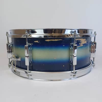 Leedy 5.5x14"Blue/Silver Duco Snare Drum 8-Lugs+3Pt 50s Slingerland SlingerLeedy image 3