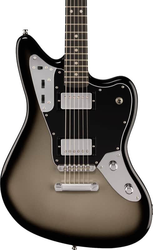 Fender Player Fusion Jaguar Baritone Limited Edition Electric Guitar, Ebony Fingerboard, Silverburst