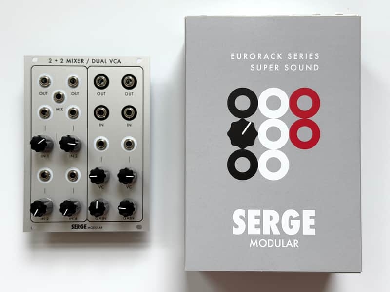 Serge Modular 2+2 Mixer Dual VCA Eurorack Module Like New w/Box Random Source image 1
