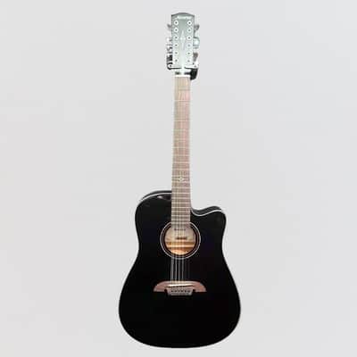 Alvarez AD60CE 12 String Dreadnought Acoustic Electric Guitar - Black image 9