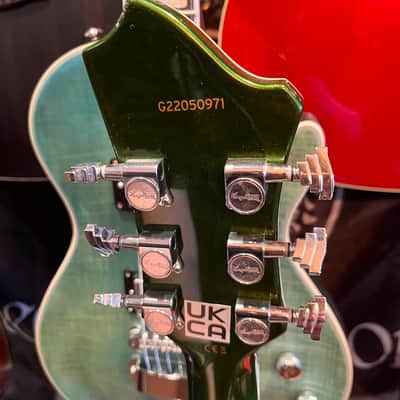 Hagstrom TREVIDLX-BLK Tremar Viking Deluxe Semi-Hollow with Tremolo - Limited Edition Emerald Green image 5