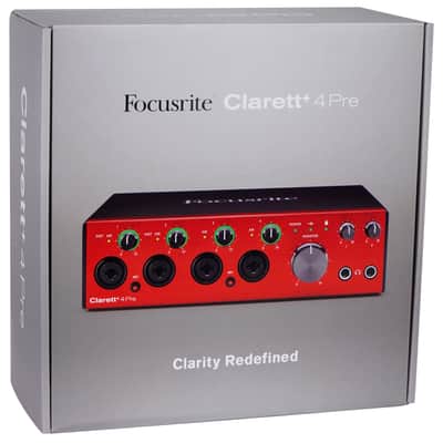 Focusrite Clarett+ 4Pre USB-C Audio Recording Interface, 4 Mic Preamps+Cables image 7
