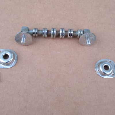 1960s Silvertone Hofner Eko Teisco Greco Kent Aria Guitar Roller Bridge W Mounts image 3