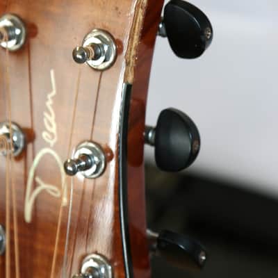 Dean Exibition KOA Acoustic Electric Guitar EX-KOA With Gig Bag LUTHIER SPECIAL image 12