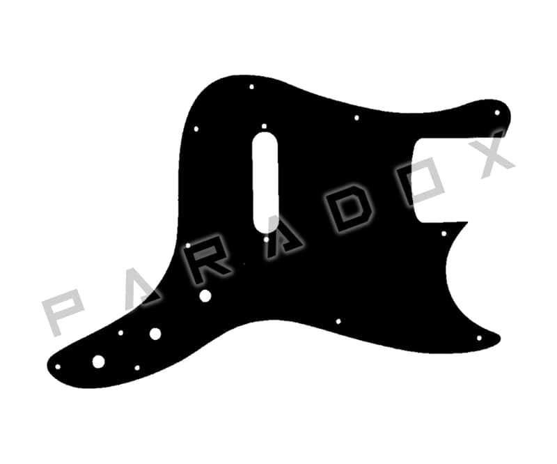Custom Pickguard For 1998 - 2021 Squier by Fender Affinity Bronco Bass - Black/Yellow/Black .090" image 1
