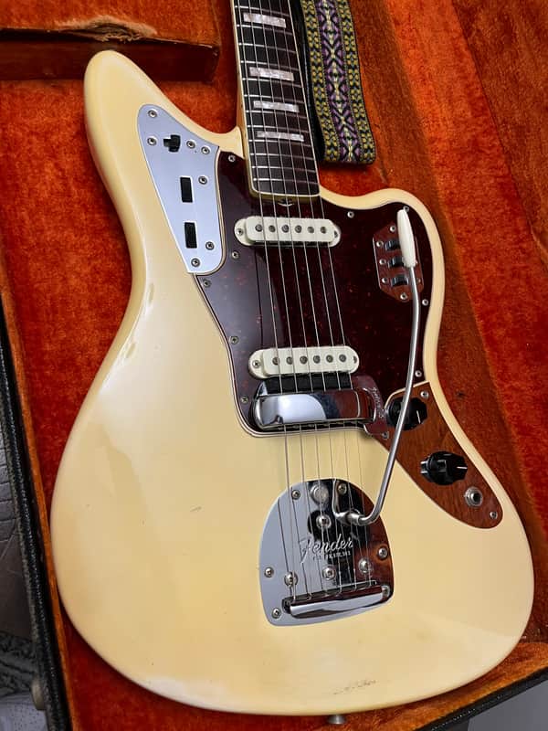 Vintage 1966 Fender Jaguar Blonde CBS Era Block Inlay with Bound neck Ash Body Custom Color Blond