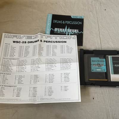 KORG WSC-2S WAVESTATION DRUMS & PERCASSION DATA CARD w/ case image 2