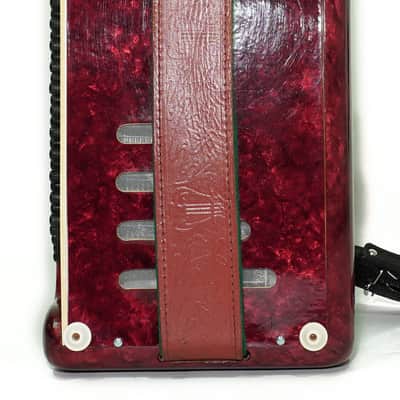 Bayan Accordion Tonica, Button Accordion Instrument 100 Bass, New Straps, Concertina B System, Soviet Harmonica in Tune, 2693 image 8