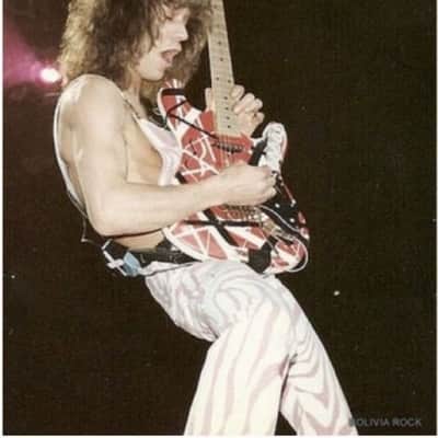 1983 ESP Japan VH-160 Kramer ad model real Frankenstrat EVH with hardcase image 23