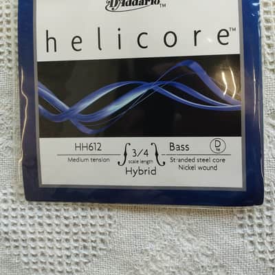 D'Addario Helicore 3/4 Hybrid Bass Strings - Medium Tension image 9