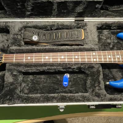 1983 Vantage (Matsumoku) MIJ X-88 Bass - fully restored in custom Lake Placid Blue w/HSC image 4