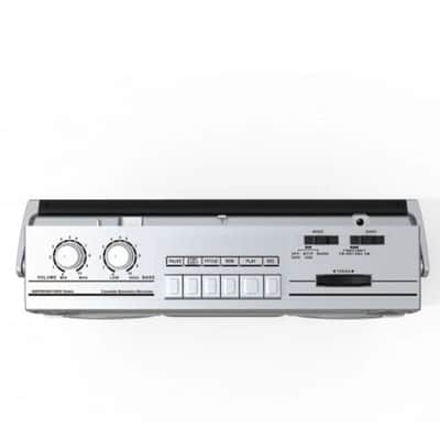 Retro Radio Cassette Stereo Boombox with Bluetooth | AM/FM SW1/SW2, USB & microSD Recorder image 2