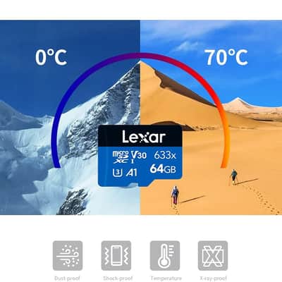 Lexar High-Performance 633x 64GB microSDXC UHS-I Card w/ SD Adapter, Up To 100MB/s Read, for Smartphones, Tablets, and Action Cameras (LSDMI64GBBNL633A) image 9