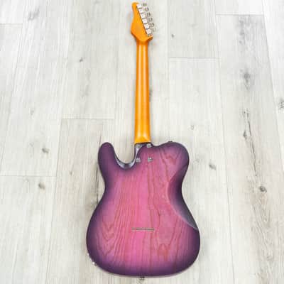 Mint Schecter Guitars 667 PT Special Guitar, Rosewood Fretboard, Purple Burst Pearl image 5