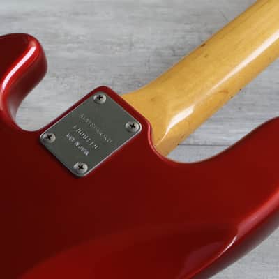 1980 Aria Pro II Japan Precision Bass (Metallic Red) image 10