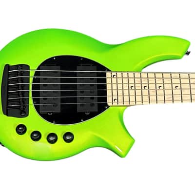 Ernie Ball Music Man Bongo 6 HH, Mantis Green / Maple *IN STOCK* image 1