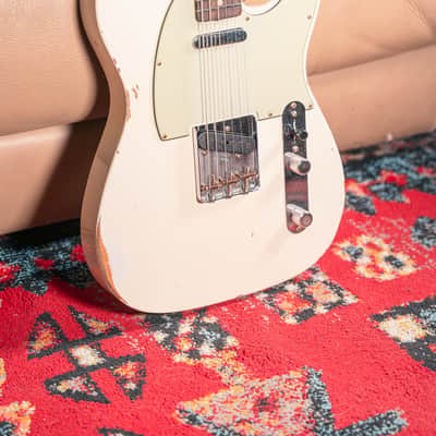 Fender Custom Shop '63 Telecaster Relic in Aged Olympic White image 3
