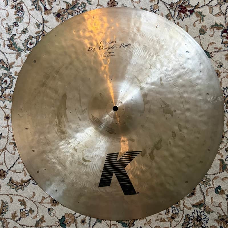 22” Zildjian K Custom Dry Complex Ride (2007) – Bill Stewart Signed image 1