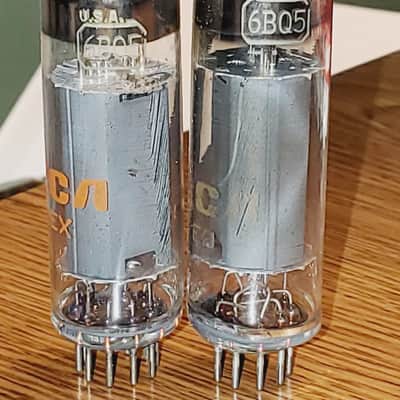 RCA 6BQ5/EL84 NOS/NIB Matched Pair MaxiMatcher2 tested (2) tube lot image 1