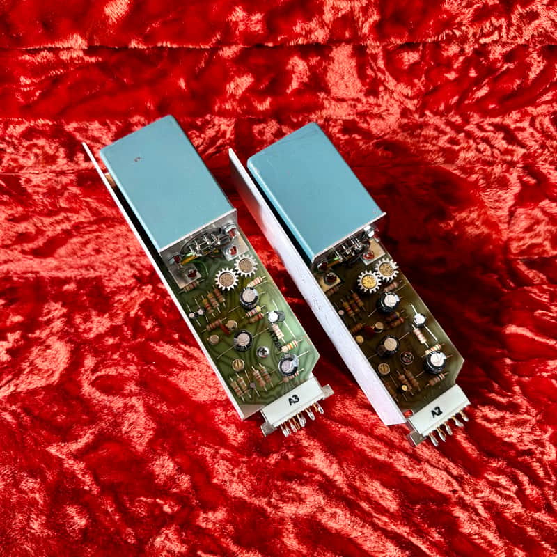 McCurdy AT-285 Line/ Microphone preamplifier modules 1970 - Hammond transformers Canadian Neve original vintage micpre mic preamp image 1