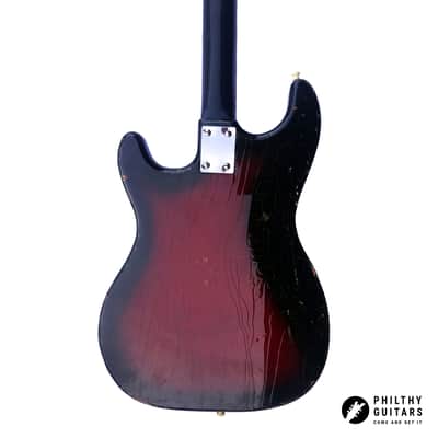 1965 Hofner 182 shortscale bass in Tocotronic Redburst (Vintage, Restored) image 15