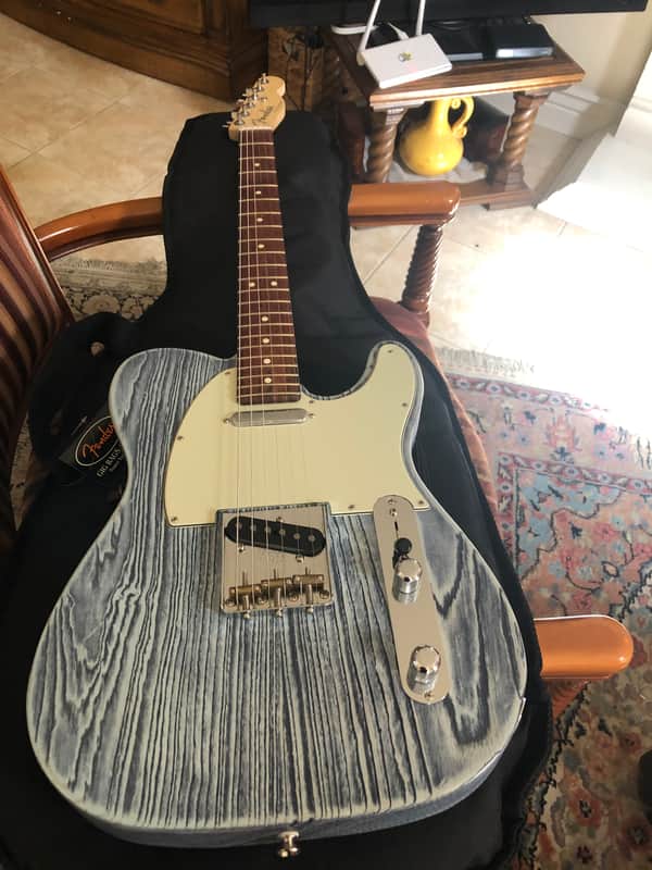 Fender Telecaster sandblasted 2018 - Blue image 1