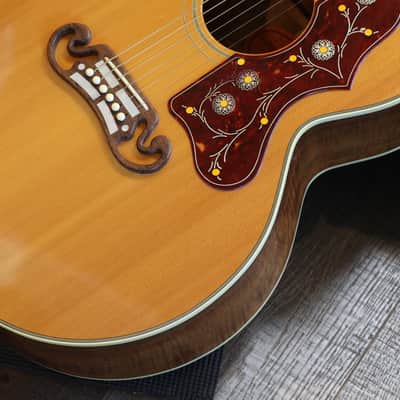 2000 Gibson Custom Shop J-200 Koa Jumbo Acoustic Guitar Natural + OHSC image 6