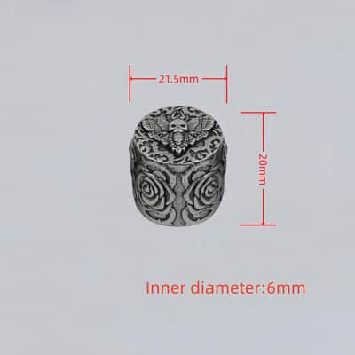 3pcs Aged Silver Guitar and Bass Butterfly Control Knobs Set image 4