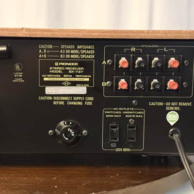 🎶✨ Pioneer SX-737 / SX737 Vintage Stereo Receiver w/ Original Wood Cabinet — Serviced, Cleaned, Tested image 13