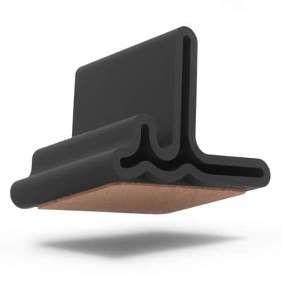 Strumland Vinyl Record Display Stand (Black) – Record & CD Case Holder, 3D-Printed in USA image 2
