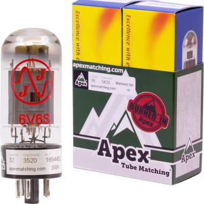 JJ Electronic 6V6S Power Tube Apex Matched Pair w/ Burn-In. New with Full Warranty! image 1