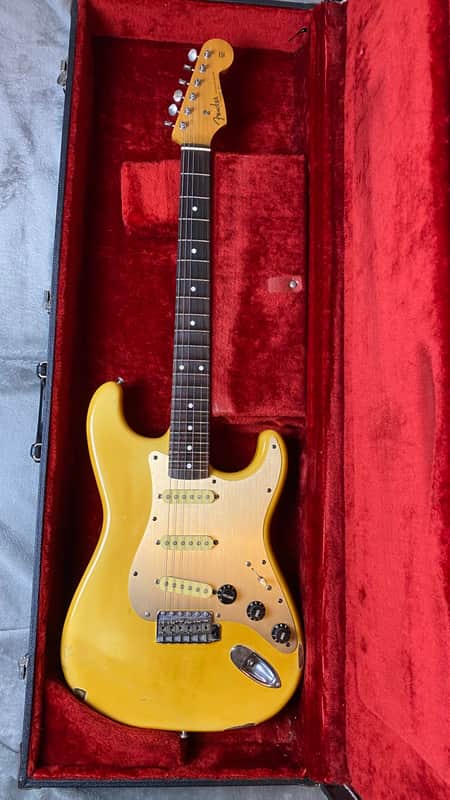 Fender Stratocaster ST62-65 - ORDER MADE - 1986 - Rebel Yellow - Japan MIJ - Yngwie Malmsteen Scalloped image 1