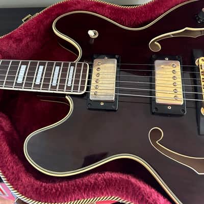 Bradley ES-55W Double Cutaway Semi-Hollow 1975 Natural Rosewood image 6