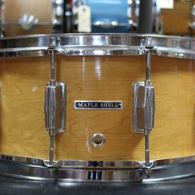 1980s Pearl 6.5x14 Maple Shell Snare Drum image 3