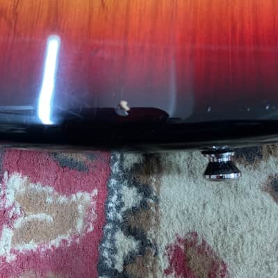 Warmoth Jazzmaster body 2018 Black /red/yellow burst image 4