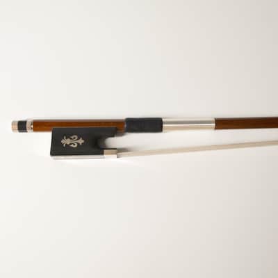 4/4 Size Violin Bow. Brazilwood Stick. Natural Mongolian Horsehair image 8