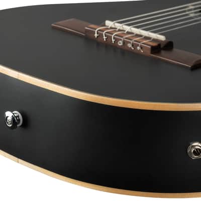 Ortega RCE125SBK-3/4 Family Series Spruce Top Thinline Body Cutaway 3/4 Size Nylon 6-String Classical Acoustic-Electric Guitar w/Gig Bag image 15