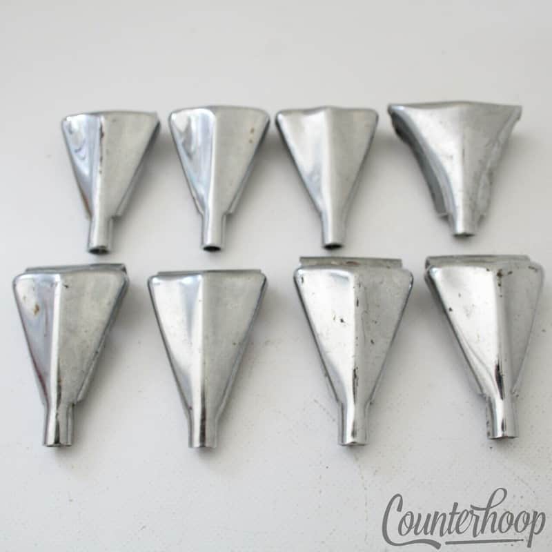 *Pearl 8x Bass Drum Tension-Rod-Claws Vintage 70s Chrome Metric Japan image 1