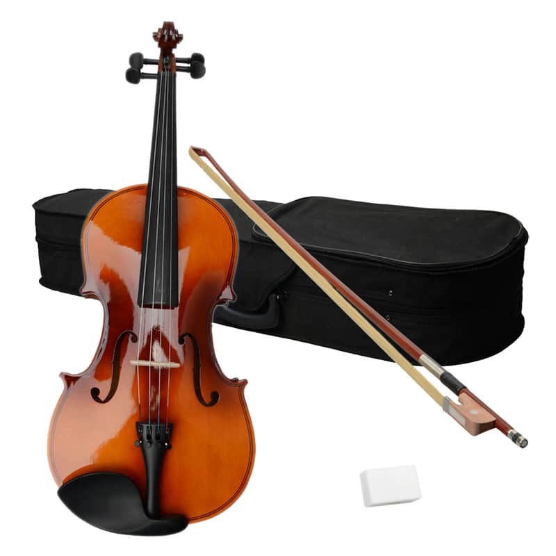 Cxxss 16" Acoustic Viola Case Bow Rosin Brown image 1