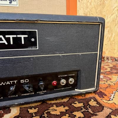 Vintage 1972 Hiwatt Custom 50 50w DR504 Original UK Valve Amplifier Head *1970s* image 4