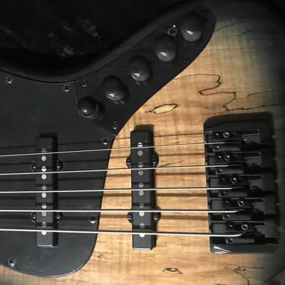 Swing Jazz 5 Strings Black Burst Electric Bass Guitar 2020 image 4