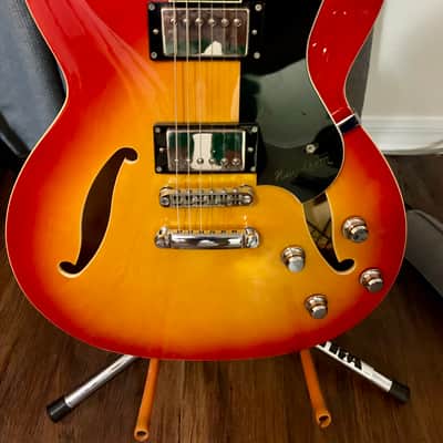 Hagstrom Viking II Ultralux 2000s - Cherry Sunburst image 4