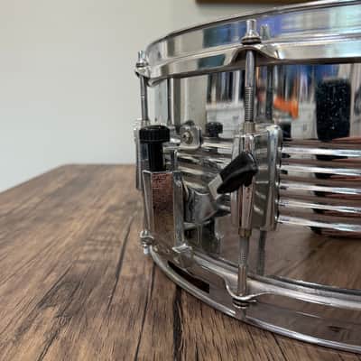 CB700 Internationale 6.5x14 Steel Snare Drum – 10 Lugs – Internal Muffler – Good Condition image 13