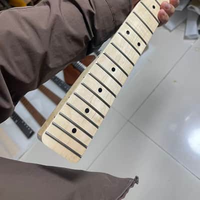 30" Short Scale Bass Neck Maple Fingerboard, 30inch Mustang Style, Dot Inlays,2 image 6