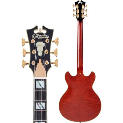 D'Angelico Excel Mini DC Semi-Hollow Electric Guitar Regular Viola image 4