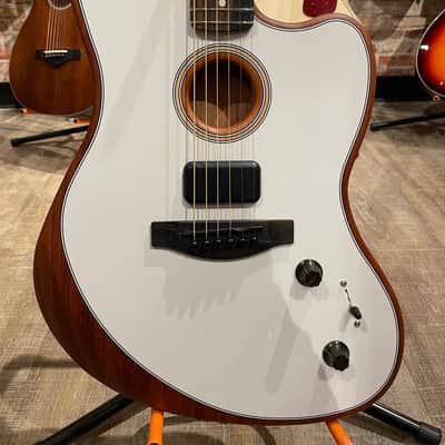 Fender Acoustasonic Jazzmaster White image 4